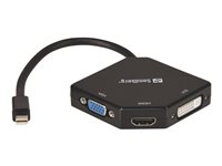 Sandberg Adapter MiniDP>HDMI DVI VGA Video transformer