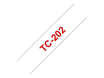 White, red - Roll (1.2cm x 7.7m) 1 pcs. printer ta