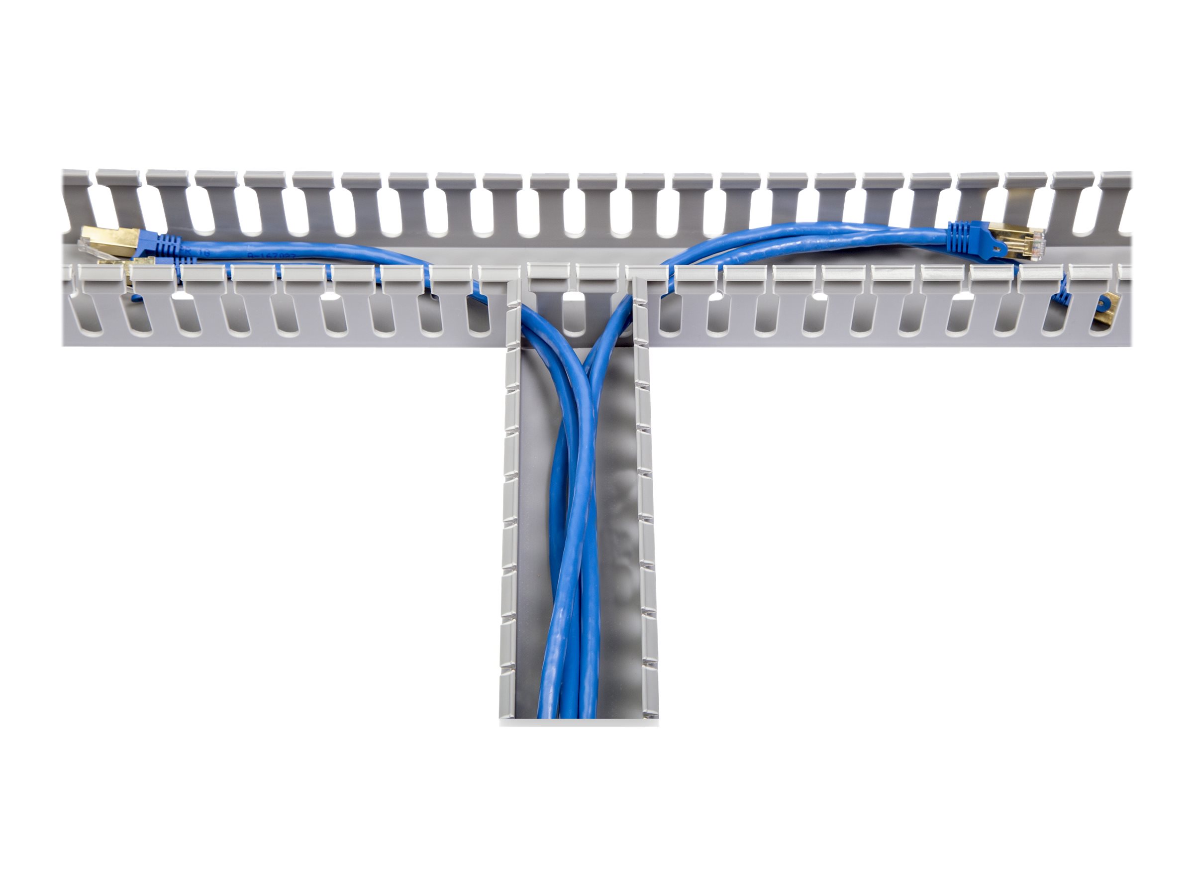 StarTech Horizontal 2U Server Rack Cable Management Finger Duct W Cover 19 - View #12