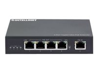 Intellinet 4-Port Gigabit Ultra PoE Extender, Adds up to 100 m (328 ft.) to PoE Range, 90 W PoE Power Budget, Four PSE Ports 