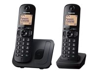Panasonic KX-TGC212 Trådløs telefon Ingen nummervisning Sort