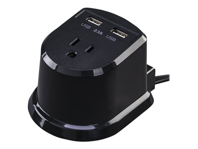DUAL POWER STATION 2-2.1A USBPORTS 1 OUTLET NEMA 5-15R 5FT CORD