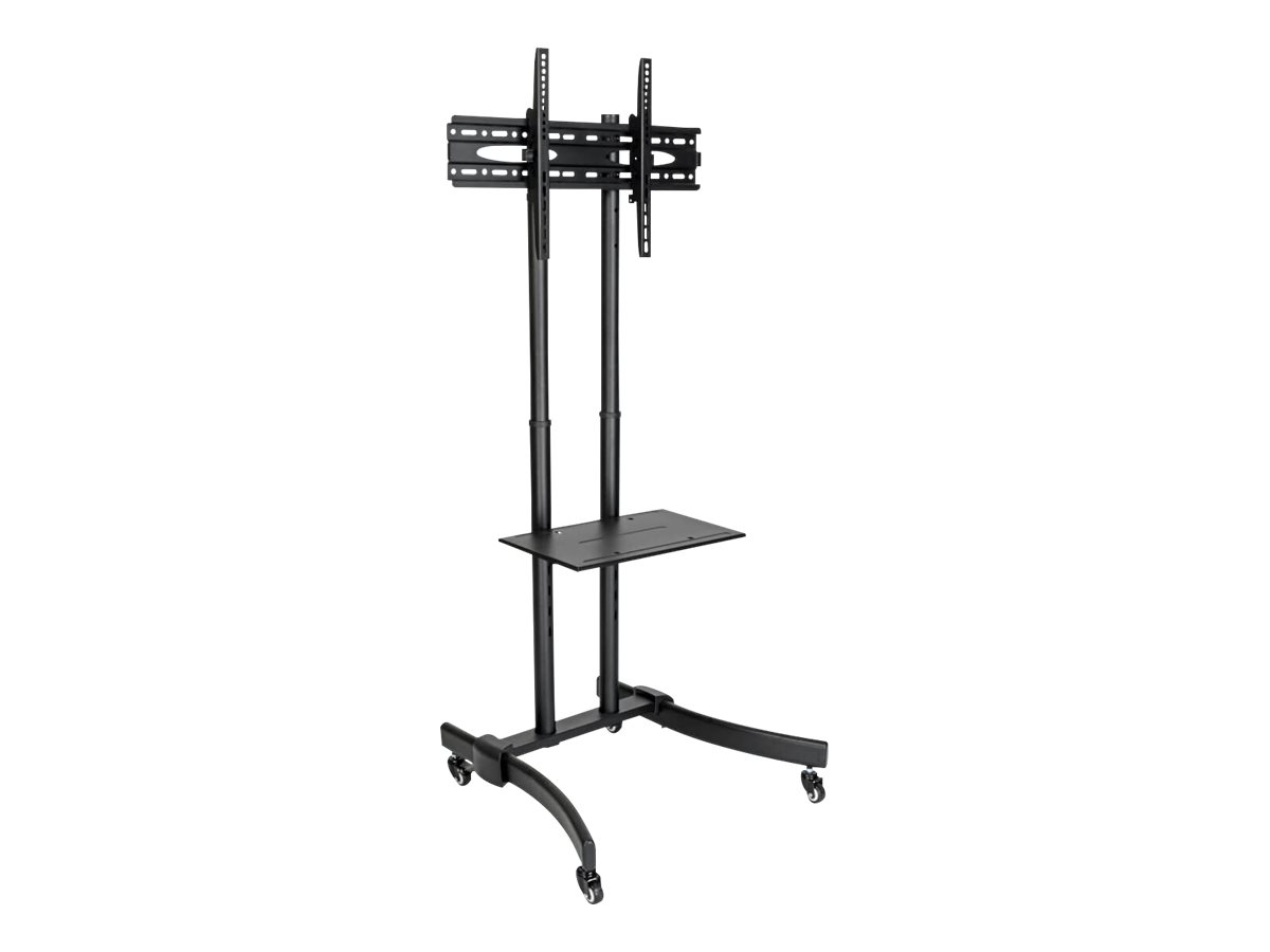 Eaton Tripp Lite Series Rolling Tv Monitor Cart For 37 To 70 Tvs And Monitors Classic Edition Cart For Flat Panel Notebook Blu Ray Webcam Black Silver