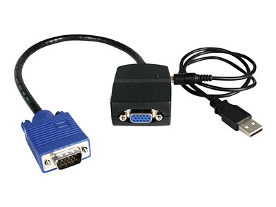 StarTech.com 2 Port VGA Video Splitter - USB Powered - 2048x1536 - VGA Video Monitor Splitter Dual Port (ST122LE)