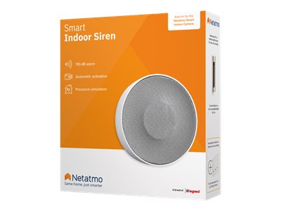 Netatmo Smart Indoor Siren siren Package view Right-angle 76700
