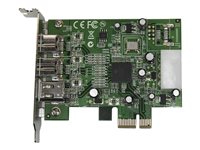 Startech 3 Port 2b 1a Low Profile 1394 PCI Express FireWire Card Adapter - FireWire adapter - PCI Express x1 - 2 ports