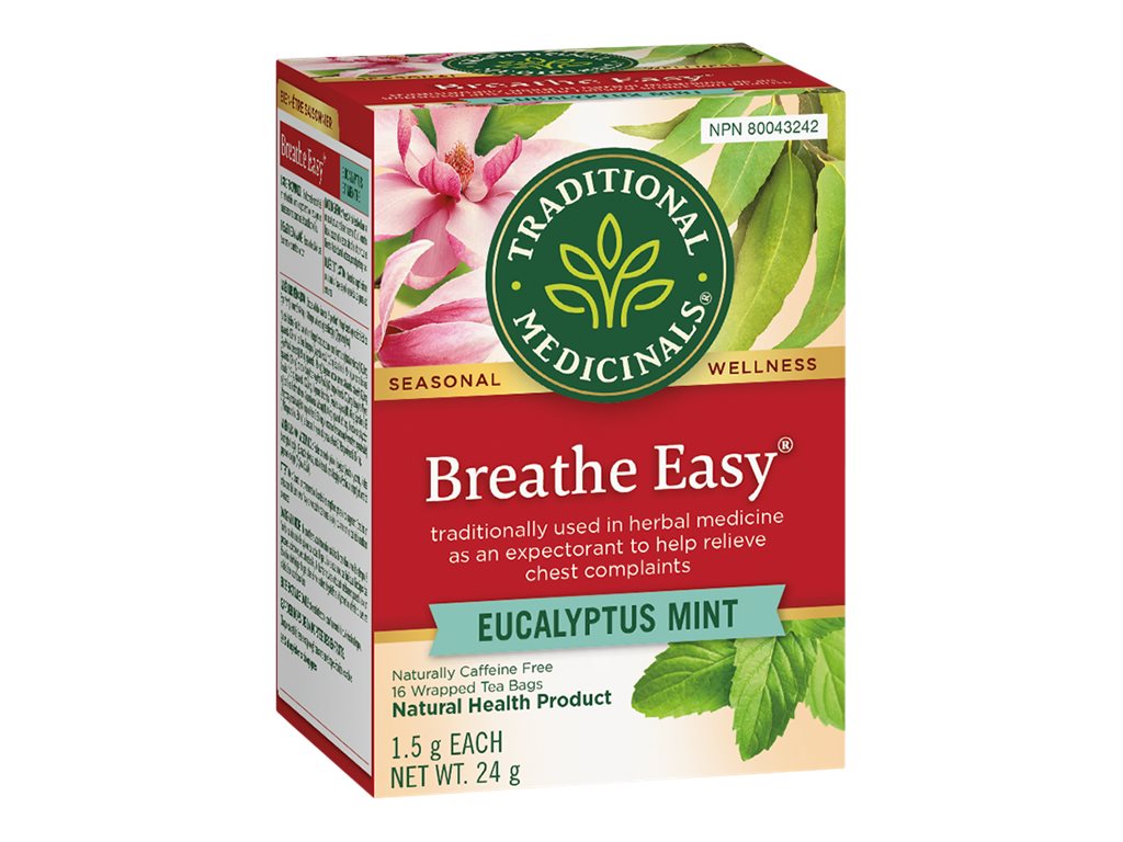 Traditional Medicinals Breathe Easy Tea - Eucalyptus Mint - 16's