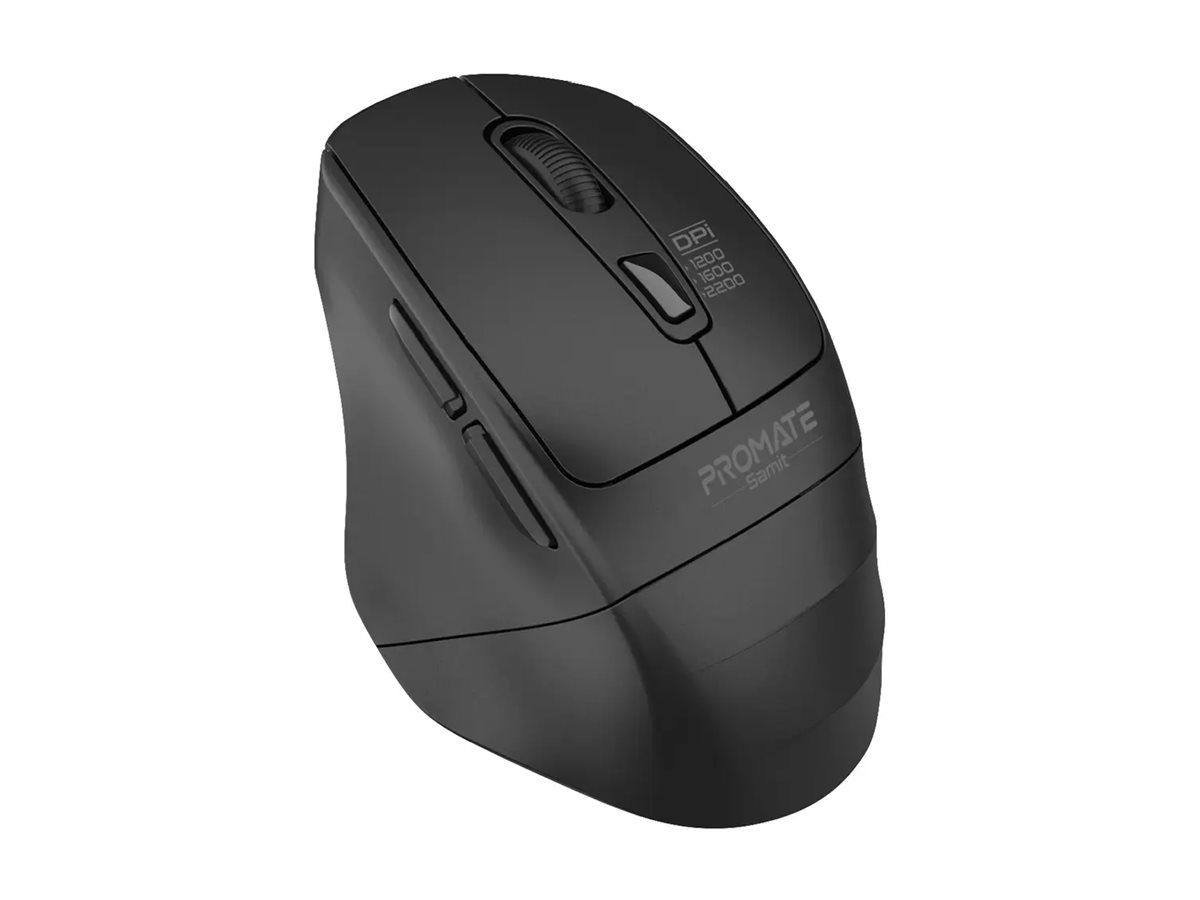Promate Samit mouse 2200 DPI silent click USB 2.4 GHz Package view Left-angle 77800