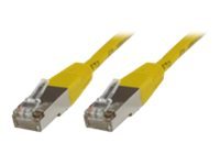 MicroConnect CAT 6 Kabel med folie og kobberfletning (FTP) 50cm Netværkskabel Gul