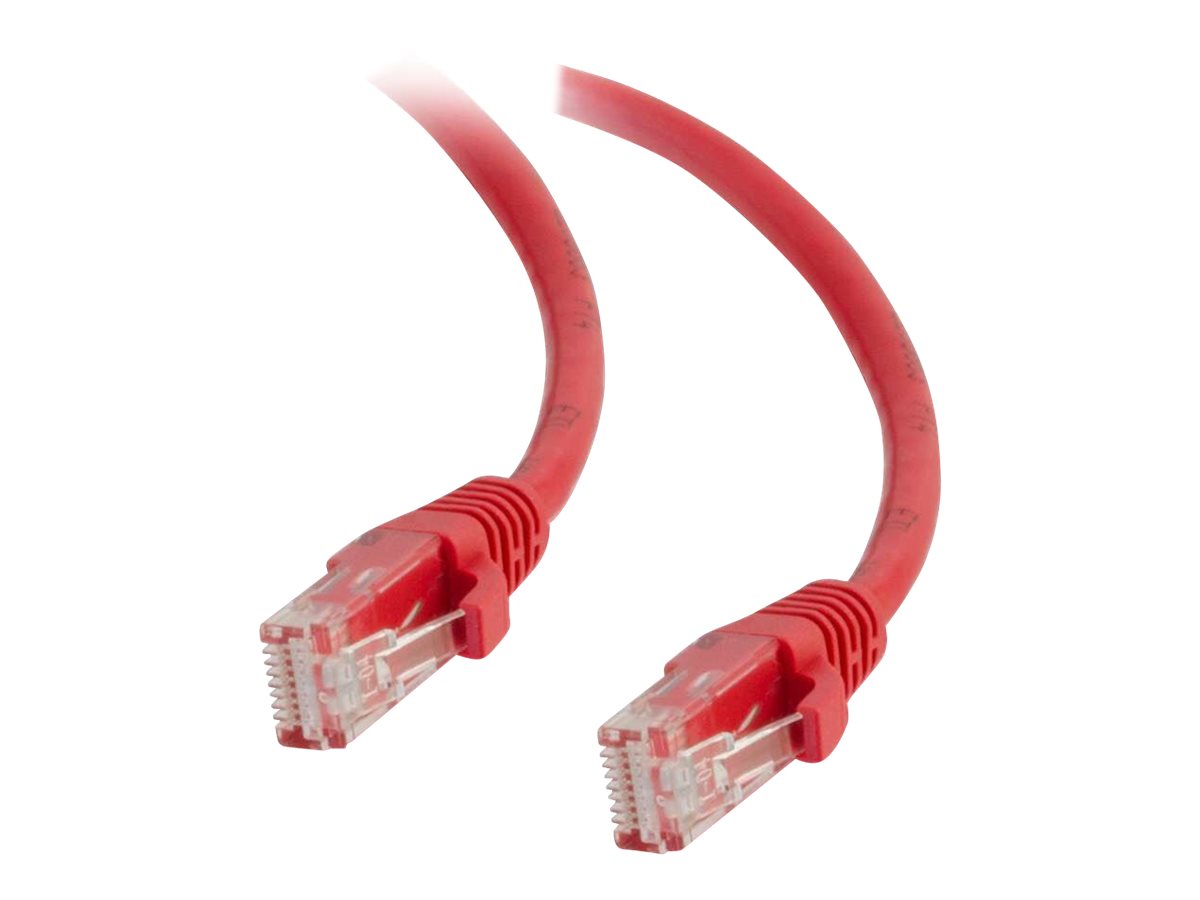C2G Cat5e Booted Unshielded (UTP) Network Patch Cable - patch kabel - 1 m - červená