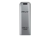PNY Elite Steel 128GB USB 3.1 Sølv