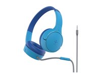 Belkin SoundForm Mini Kabling Hovedtelefoner Blå