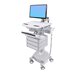 Ergotron StyleView Cart with LCD Arm, LiFe Powered, 3 Drawers