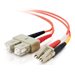 C2G 2m LC-SC 62.5/125 Duplex Multimode OM1 Fiber Cable