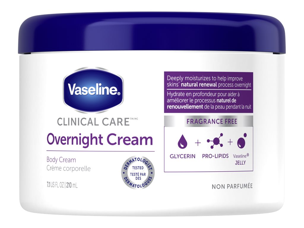 Vaseline Clinical Care Extremely Dry Skin Rescue Overnight Cream - 210ml