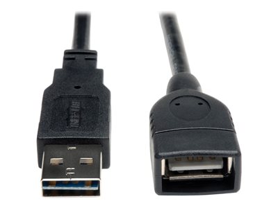 Eaton Tripp Lite Series Universal Reversible USB 2.0 Extension Cable (Reversible A to A M/F), 1 ft. (0.31 m)