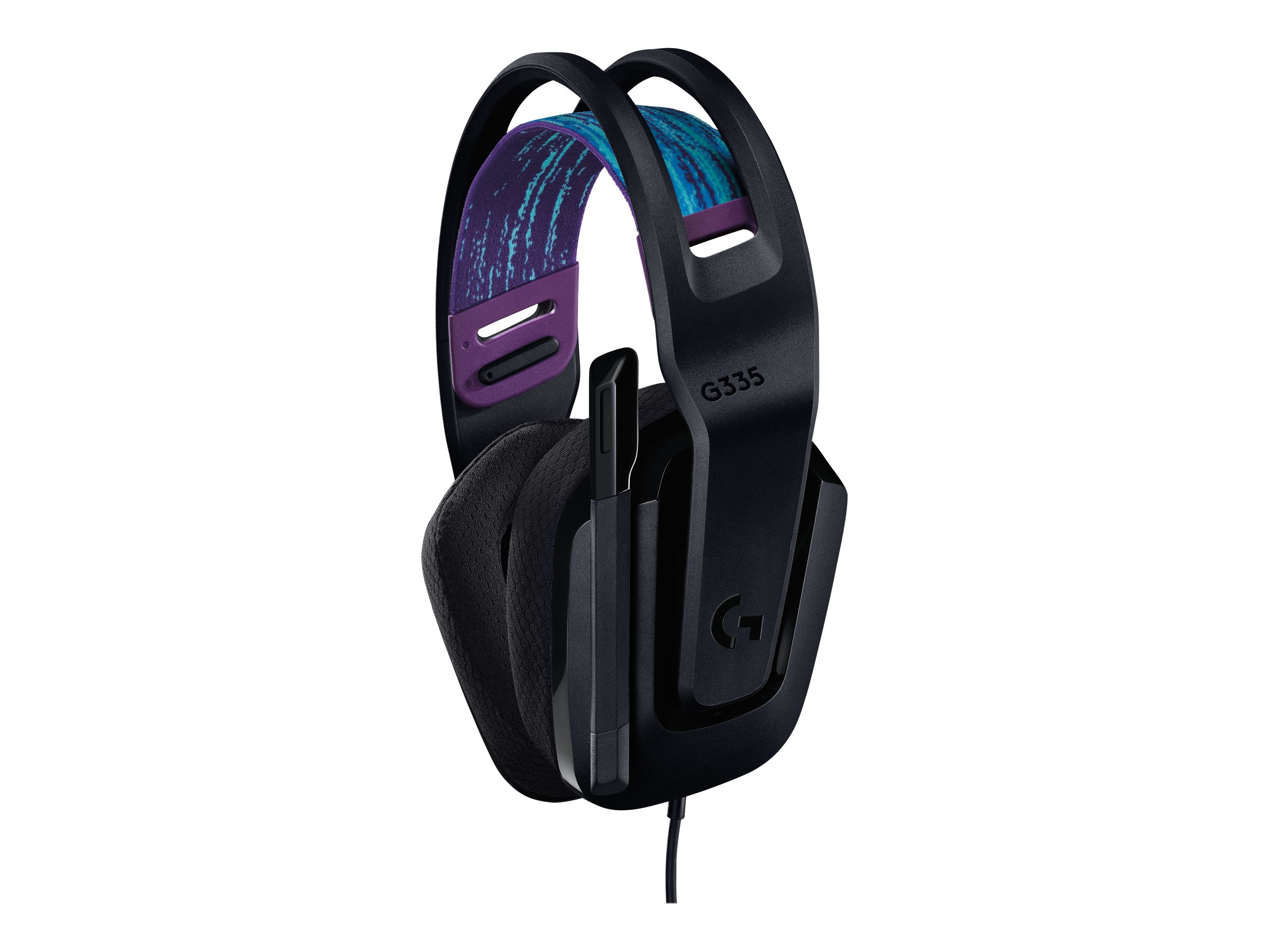 Logitech G G335 Wired Gaming Headset headset 3.5 mm Product shot Back 79000