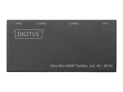 DIGITUS Ultra Slim HDMI Splitter DS-45322 - Video-/Audio-Splitter - 2 x HDMI - Desktop