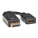 Tripp Lite DisplayPort to HDMI Adapter Converter M/F DP to HDMI 6in 50 Pack
