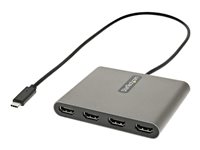 StarTech.com 107B-USB-HDMI - StarTech.com Adaptateur USB vers Double HDMI -  USB A/C vers 2 Écrans HDMI [1x 4K30Hz, 1x 1080p] - Dongle Intégré USB-A  vers C, Câble de 11cm - Adaptateur USB