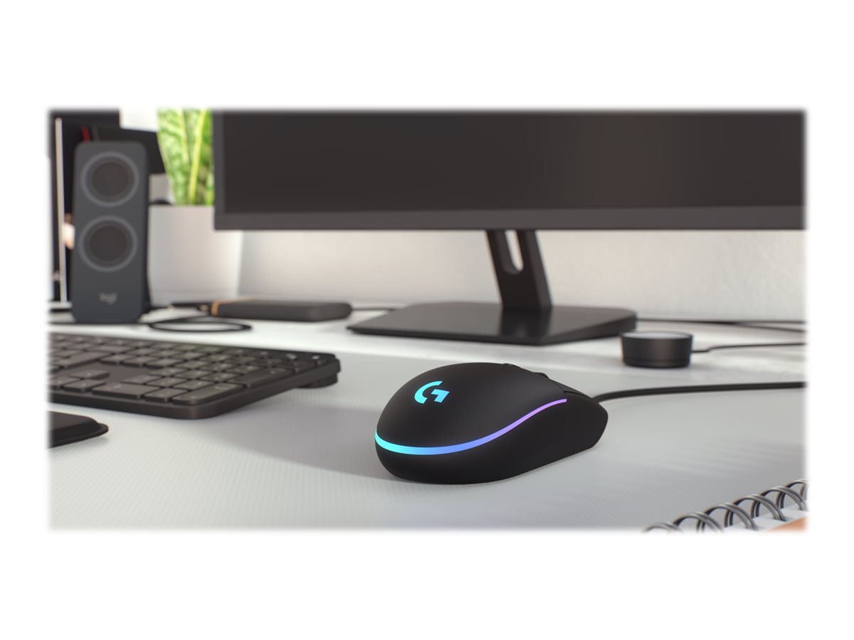 Logitech Gaming Mouse G203 LIGHTSYNC - Myš - optický - 6 tlačítka - kabelové - USB - černá – foto 6