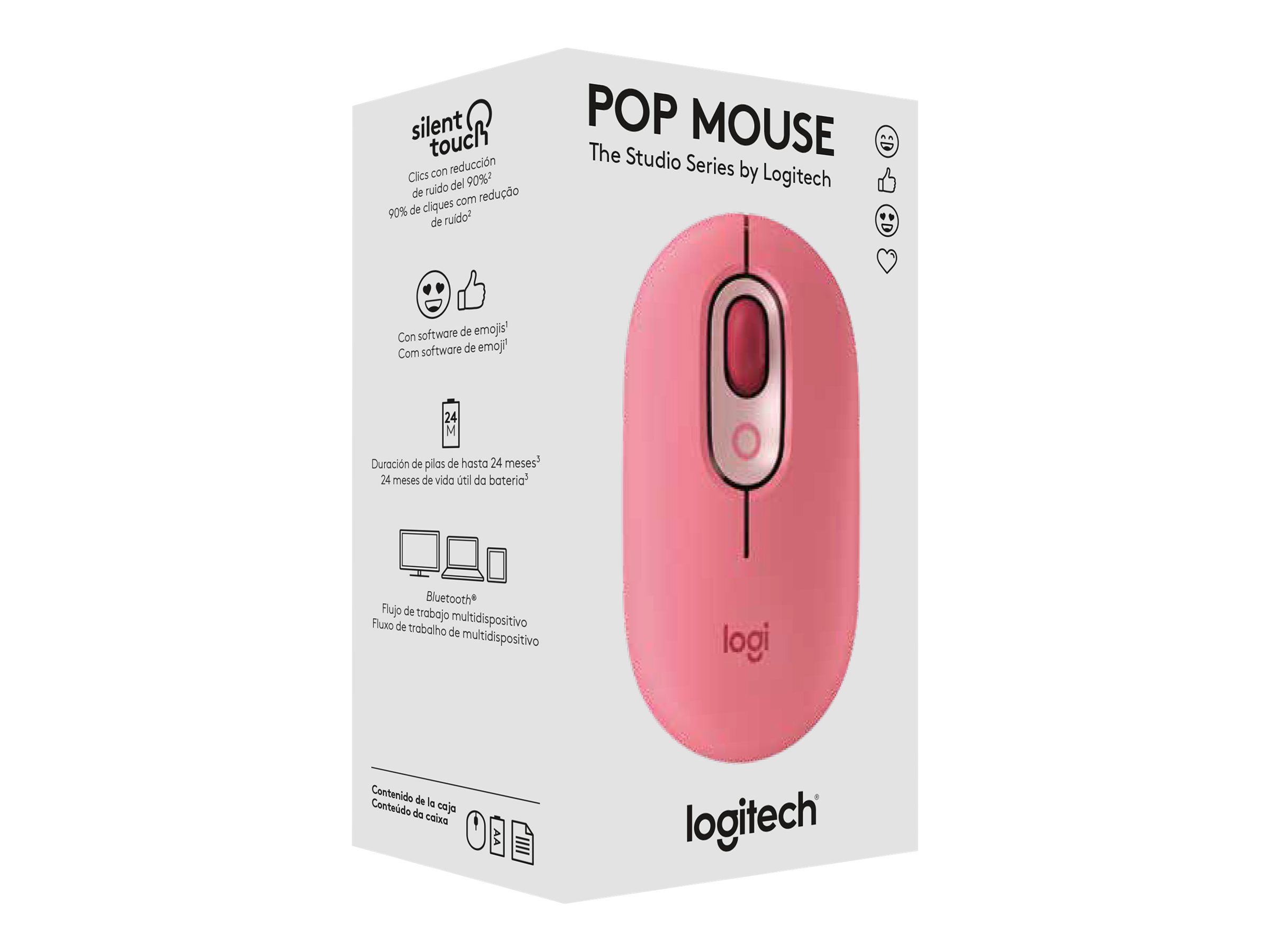 Logitech POP - mouse - compact - Bluetooth 5.1 - heart breaker