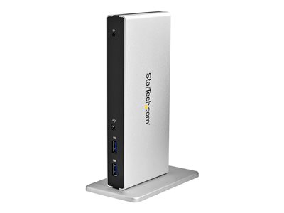 StarTech.com Dual Monitor USB 3.0 Docking Station w/ DVI to VGA & HDMI Adapters, 5x USB 3.0 & Audio