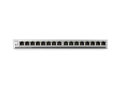 Zyxel 16 Port PoE+ 135W Gigabit Unmanaged Switch, Slimline