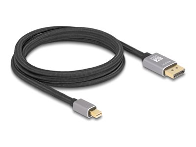 DELOCK Mini DisplayPort zu DisplayPort 8K 60 Hz 2 m grau Adapter