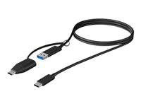 ICY BOX USB 3.2 Gen 2 USB Type-C kabel 1m Sort