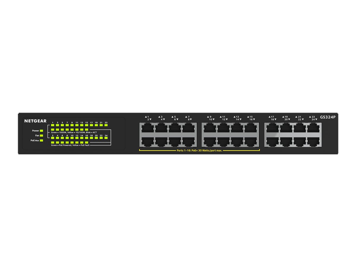 NETGEAR 24PT GIGE UNMNGED SWCH W/ POE+