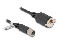 DeLOCK CAT 6a S/FTP 2m Netværkskabel Sort