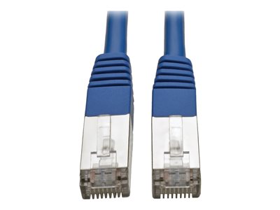 Tripp Lite 15' Cat5e Molded Shielded Patch Cable STP RJ45 M/M 350 Mhz Blue