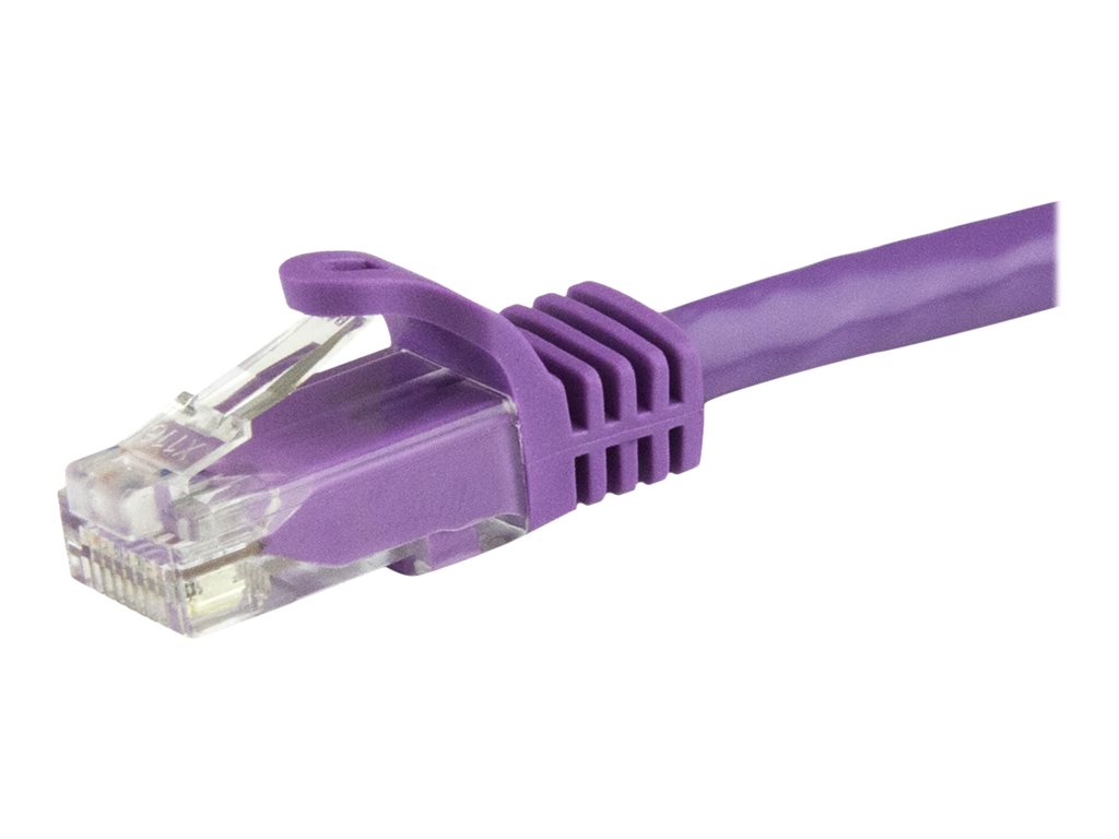 StarTech .com 3m CAT6 Ethernet Cable, 10 Gigabit Snagless RJ45 650MHz 100W PoE Patch Cord, CAT 6 10GbE UTP Network Cable w/Strain Relief, Purple, Wiring is UL Certified/TIA