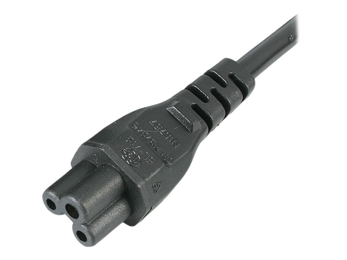 StarTech.com 6ft (2m) UK Laptop Power Cable, BS 1363 to C5 Clover Leaf, 2.5A 250V, 18AWG, Notebook/Laptop Replacement Cord, Printer Cable, UK Laptop Charger Cord, BS 1363 to IEC60320 C5 - Power Brick Cord - elektrický kabel - IEC 60320 C5 do BS 1363 - 2 m – foto 4