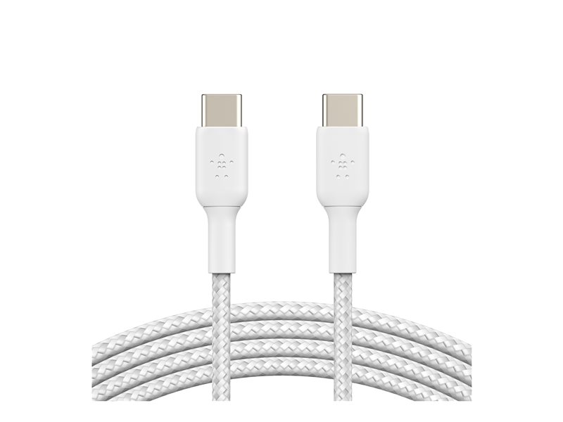BELKIN Câble tressé USB-C USB-C 1m blanc