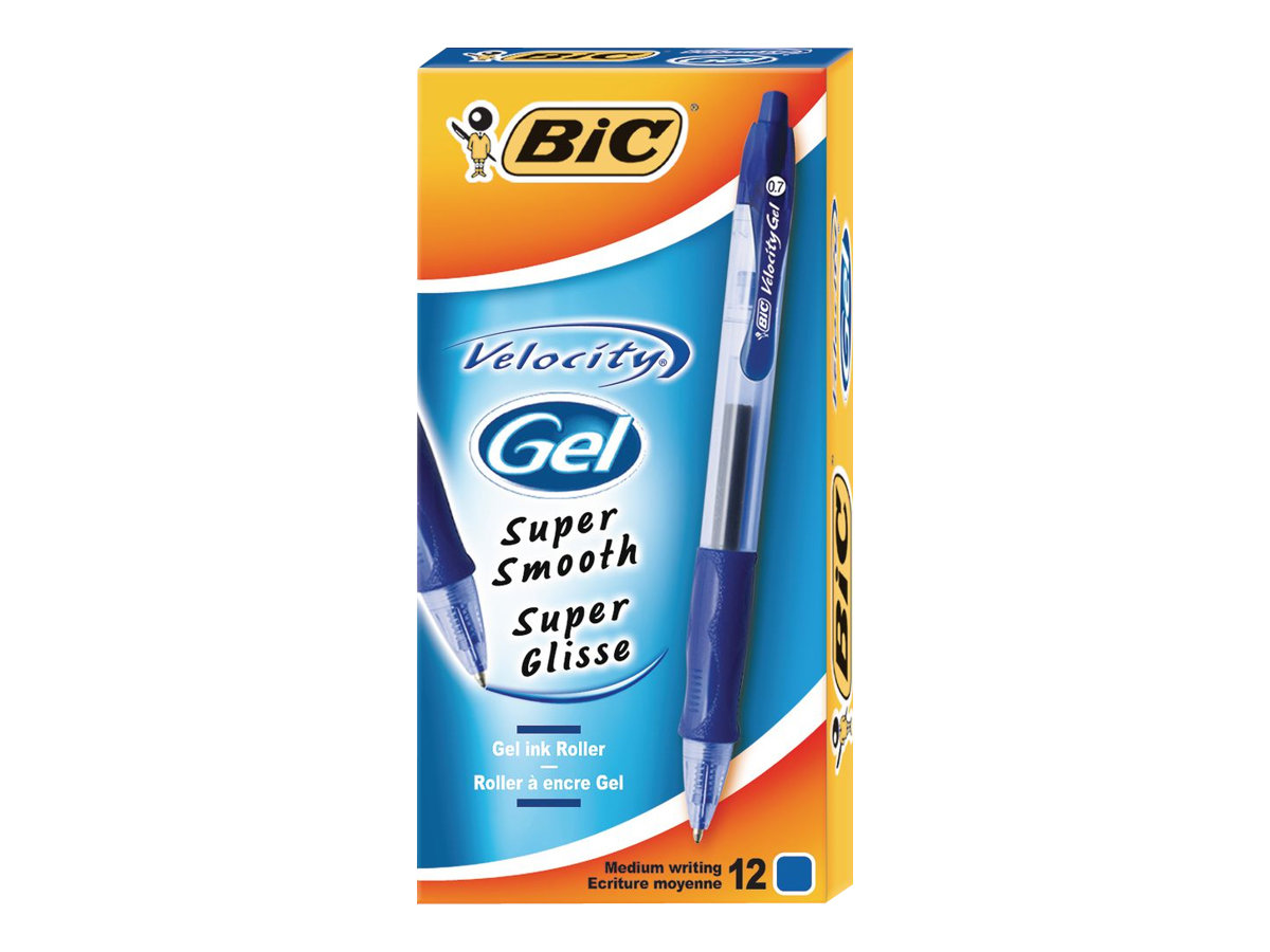 Bic Velocity Rollerball Pen Blue Pack Of 12 Bic Velocity Rollerball Pen Blue Pack Of 12