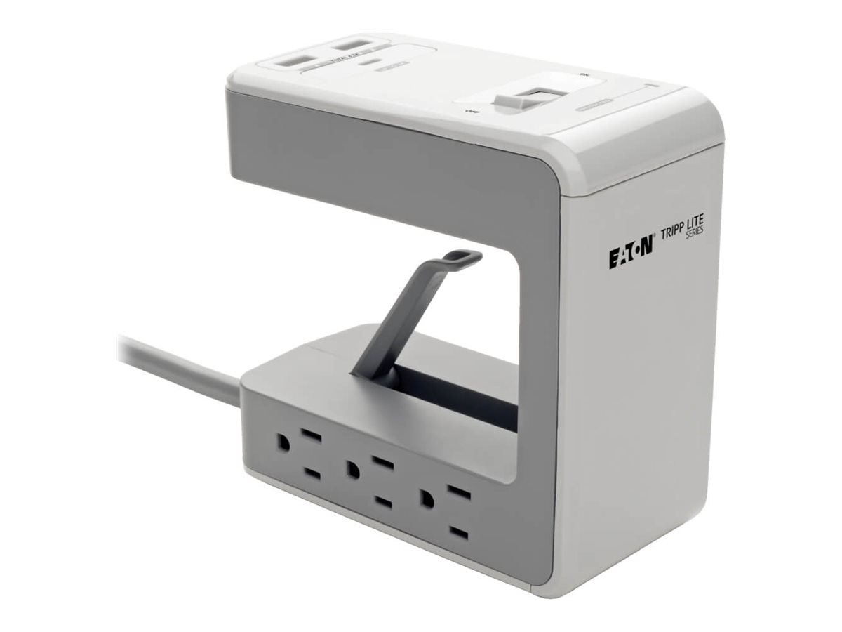 Tripp Lite 6-Outlet Surge Protector w/2 USB-A (2.4A Shared) & 1 USB-C (3A)