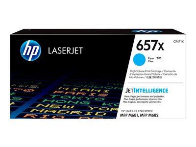 HP 657X LJ Toner Cartouche Cyan HY