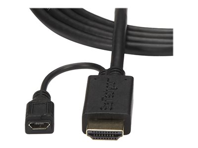  StarTech.com 1 ft. (0.3 m) USB to Micro USB Cable - USB 2.0 A  to Micro B - Black - Micro USB Cable (UUSBHAUB1) : Electronics