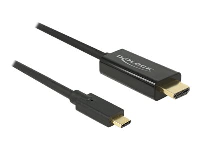 DELOCK USB Kabel C -> HDMI-A 4K 30Hz St/St 1.00m sw, 85258 (BILD1)