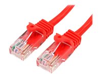 StarTech.com 2m Red Cat5e / Cat 5 Snagless Patch Cable CAT 5e Ikke afskærmet parsnoet (UTP) 2m Patchkabel Rød