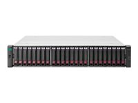 HPE Modular Smart Array 2042 SAN Dual Controller with Mainstream Endurance Solid State Drives SFF Storage - Hard drive array - 800 GB - 24 bays (SAS-3) - SSD 400 GB x 2 - 8Gb Fibre Channel, iSCSI (1 GbE), iSCSI (10 GbE), 16Gb Fibre Channel (external) - rack-mountable - 2U