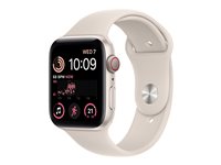 Apple Watch SE (GPS  Cellular) 44 mm Sølv Fløde Smart ur