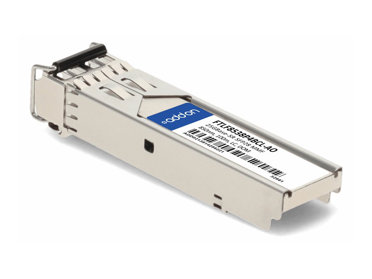 AddOn - SFP28 transceiver module (equivalent to: Finisar FTLF8538P4BCL)