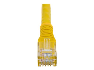 Startech 50ft CAT6 Ethernet Cable, 10 Gigabit Molded RJ45 650MHz 100W PoE Patch Cord, CAT 6 10GbE UTP Network Cable with Strain Relief, Yellow, Wiring is UL Certified/TIA