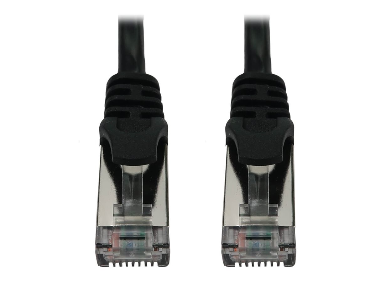 Eaton Tripp Lite Series Cat6a 10G Snagless Shielded Slim STP Ethernet Cable (RJ45 M/M), PoE, Black, 7 ft. (2.1 m)