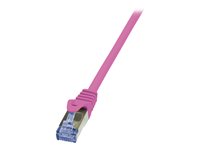 LogiLink PrimeLine CAT 6a SFTP, PiMF 2m Patchkabel Pink