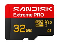 SanDisk Extreme PRO - flash memory card - 32 GB - microSDHC UHS-I