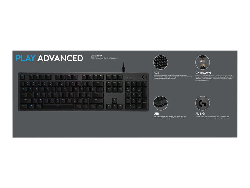 LOGI G512 RGB Mech Gaming Keyboard (DEU)